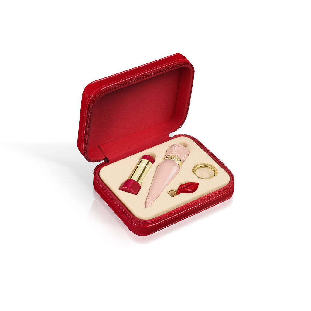 クリスチャン ルブタン シルキーサテン カスタマイズ バニティ キット