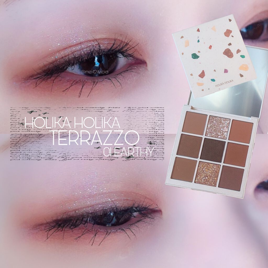 TERRAZZO Shadow palette/HOLIKA HOLIKA/アイシャドウパレットを使ったクチコミ（1枚目）