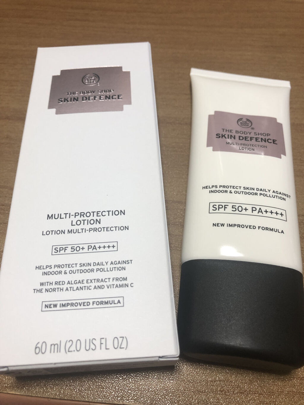 スキンディフェンス プロテクションローション SPF50+ PA++++/THE BODY SHOP/日焼け止めローションを使ったクチコミ（1枚目）