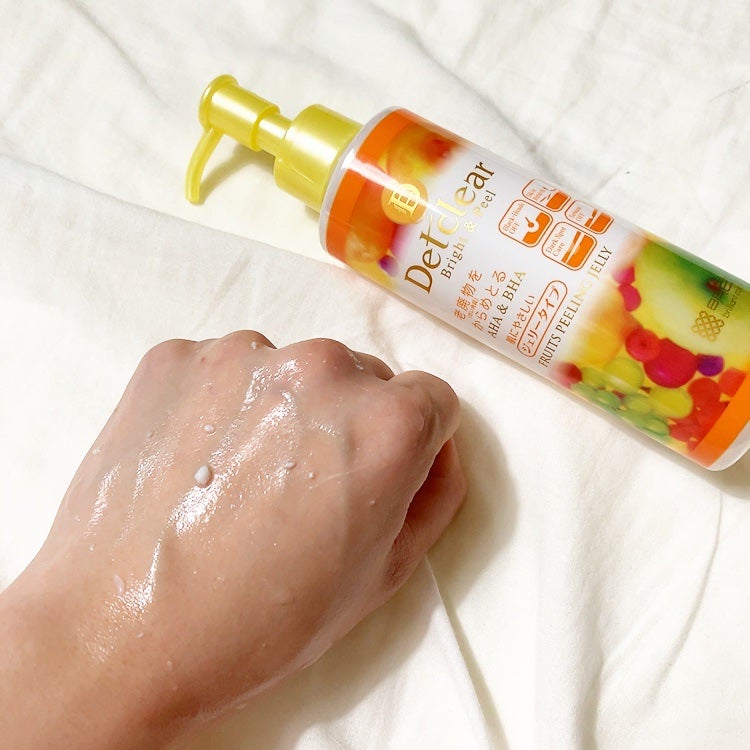 DETクリア ブライト&ピール ピーリングジェリー<ミックスフルーツの香り>/Detclear/ピーリングを使ったクチコミ(5枚目)