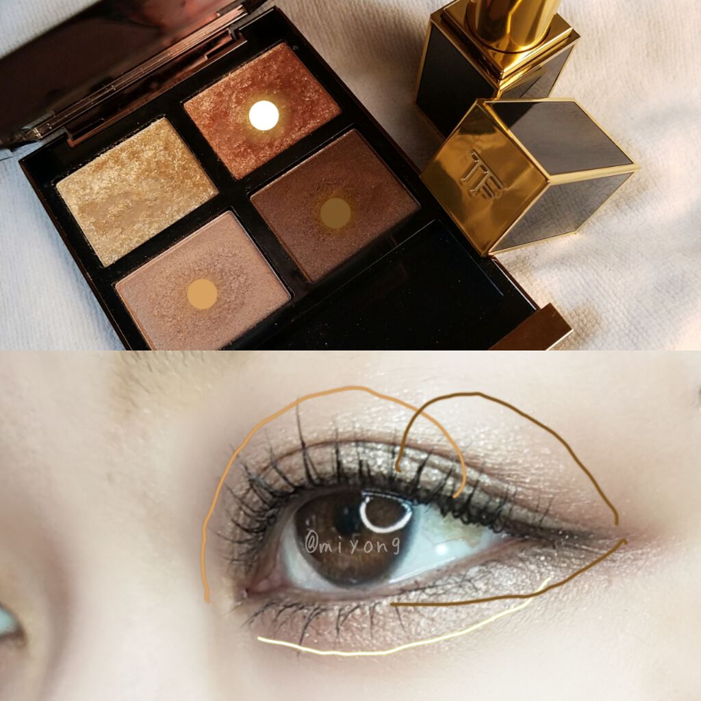 アイ カラー クォード/TOM FORD BEAUTY/アイシャドウパレットを使ったクチコミ(2枚目)