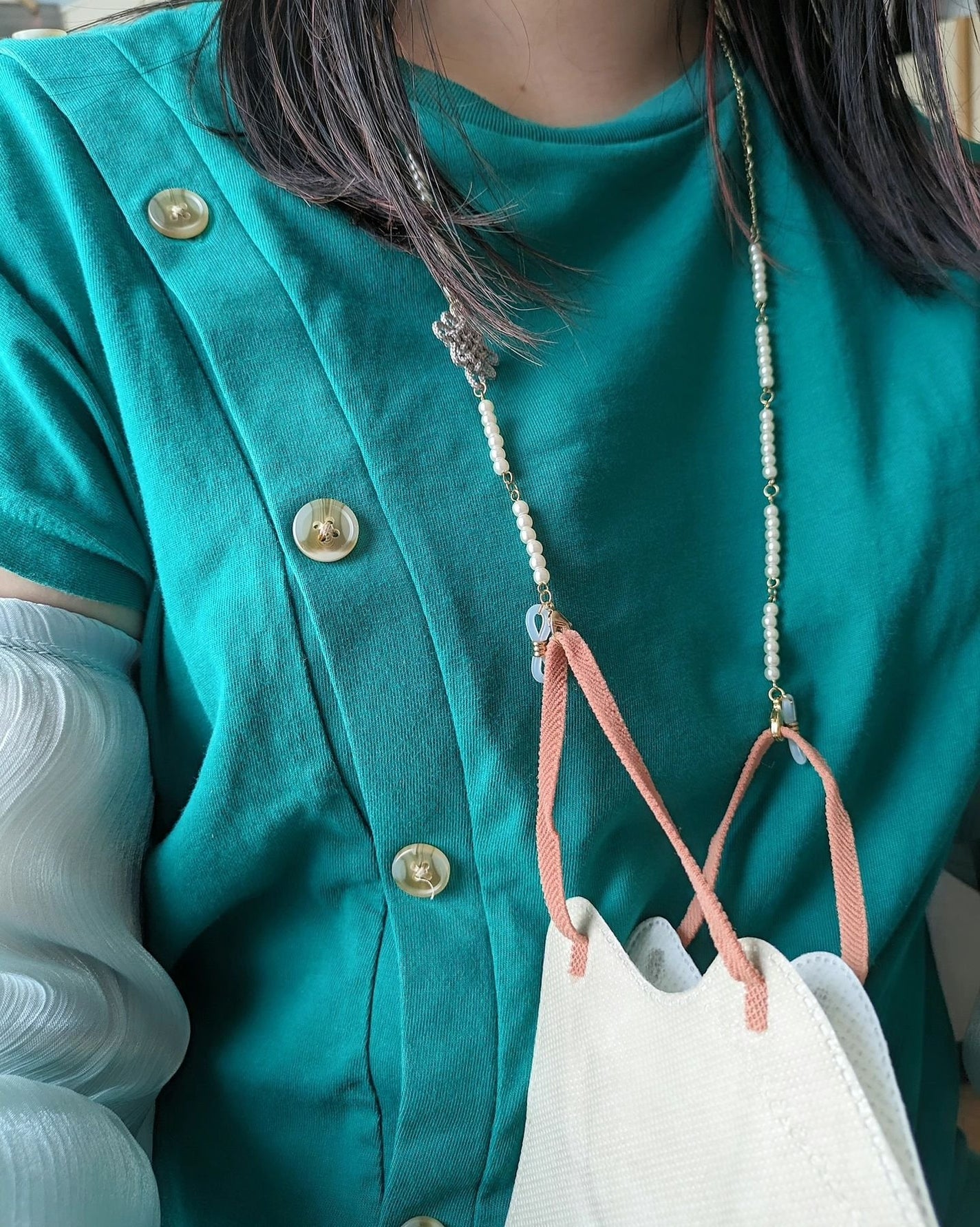 chinyan28 on LIPS 「【韓国マスクストラップ】韓国の伝統飾り🍀メドゥ🍀がワンポイント..」(4枚目)