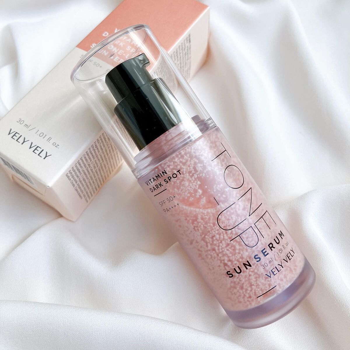 ビタミントーンアップサンセラム/VELY VELY/日焼け止めローションを使ったクチコミ(1枚目)