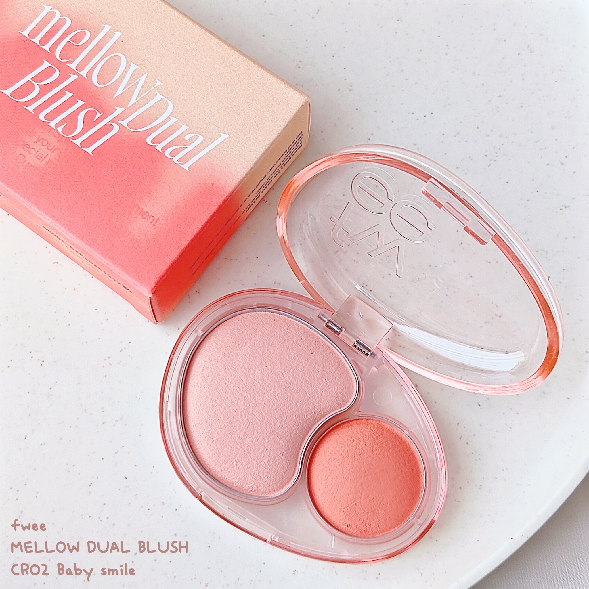 デュアルチークメロウ/fwee/ジェル・クリームチークを使ったクチコミ（1枚目）