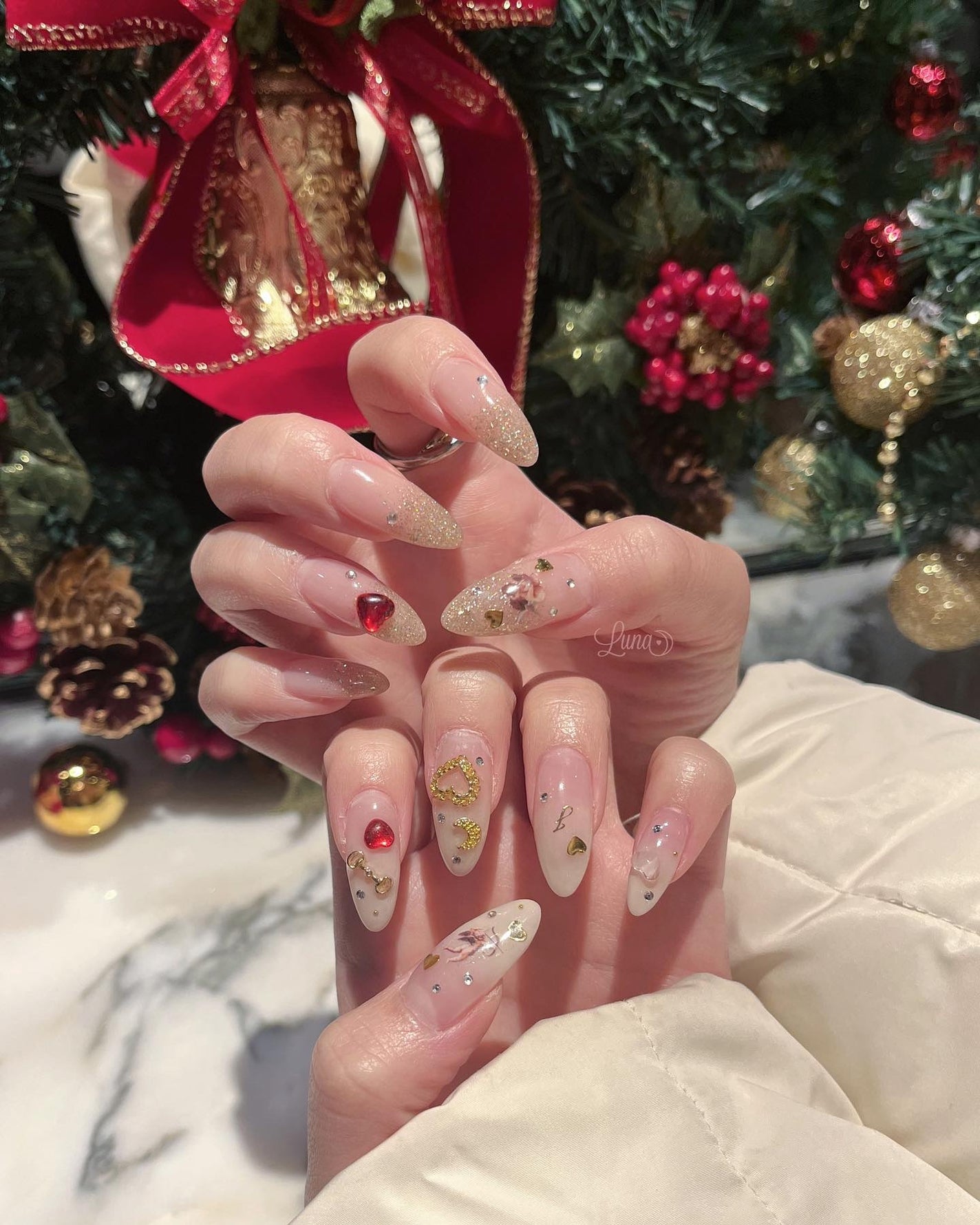 Iuna. Mizuki on LIPS 「.mynail❤️#nail#nailstagram#geln..」(1枚目)