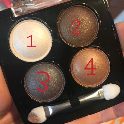 エルファー パールインアイシャドウ/DAISO/アイシャドウパレットを使ったクチコミ(2枚目)