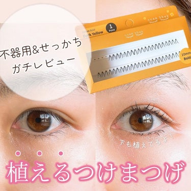 eyelash 10mm deep yellow/CCAM BBAK/つけまつげを使ったクチコミ（1枚目）