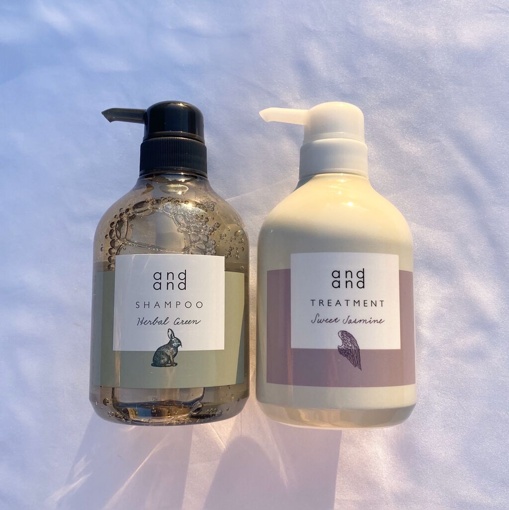 ときめく スウィートジャスミンの香り トリートメント ポンプ(480ml)/and and/洗い流すヘアトリートメントを使ったクチコミ（3枚目）