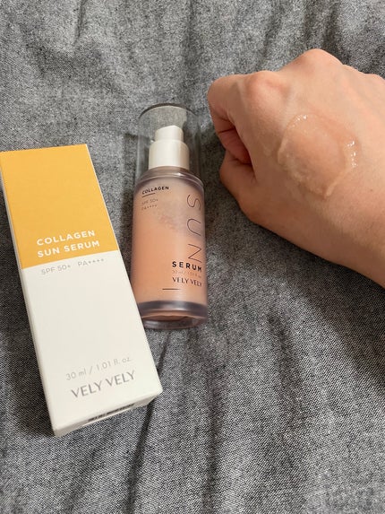 ハリケアコラーゲンサンセラム/VELY VELY/日焼け止めジェルを使ったクチコミ(2枚目)