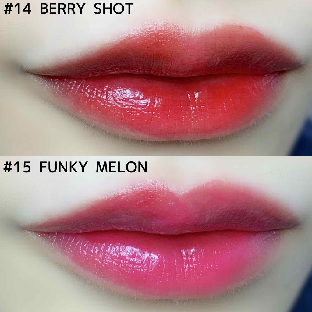 ジューシーラスティングティント/rom&nd/リップティントを使ったクチコミ（3枚目）