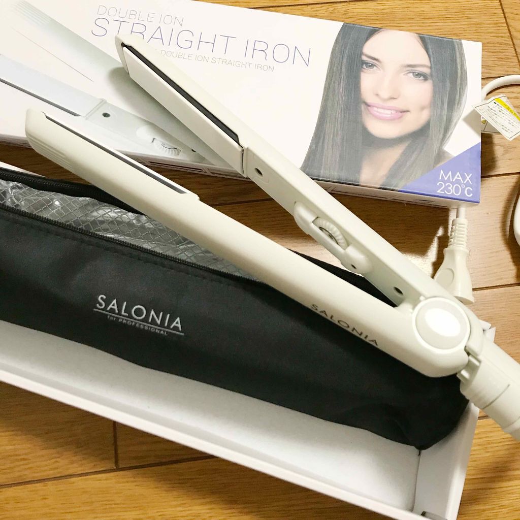 ストレートヘアアイロン ホワイト/SALONIA/ストレートアイロンを使ったクチコミ（1枚目）