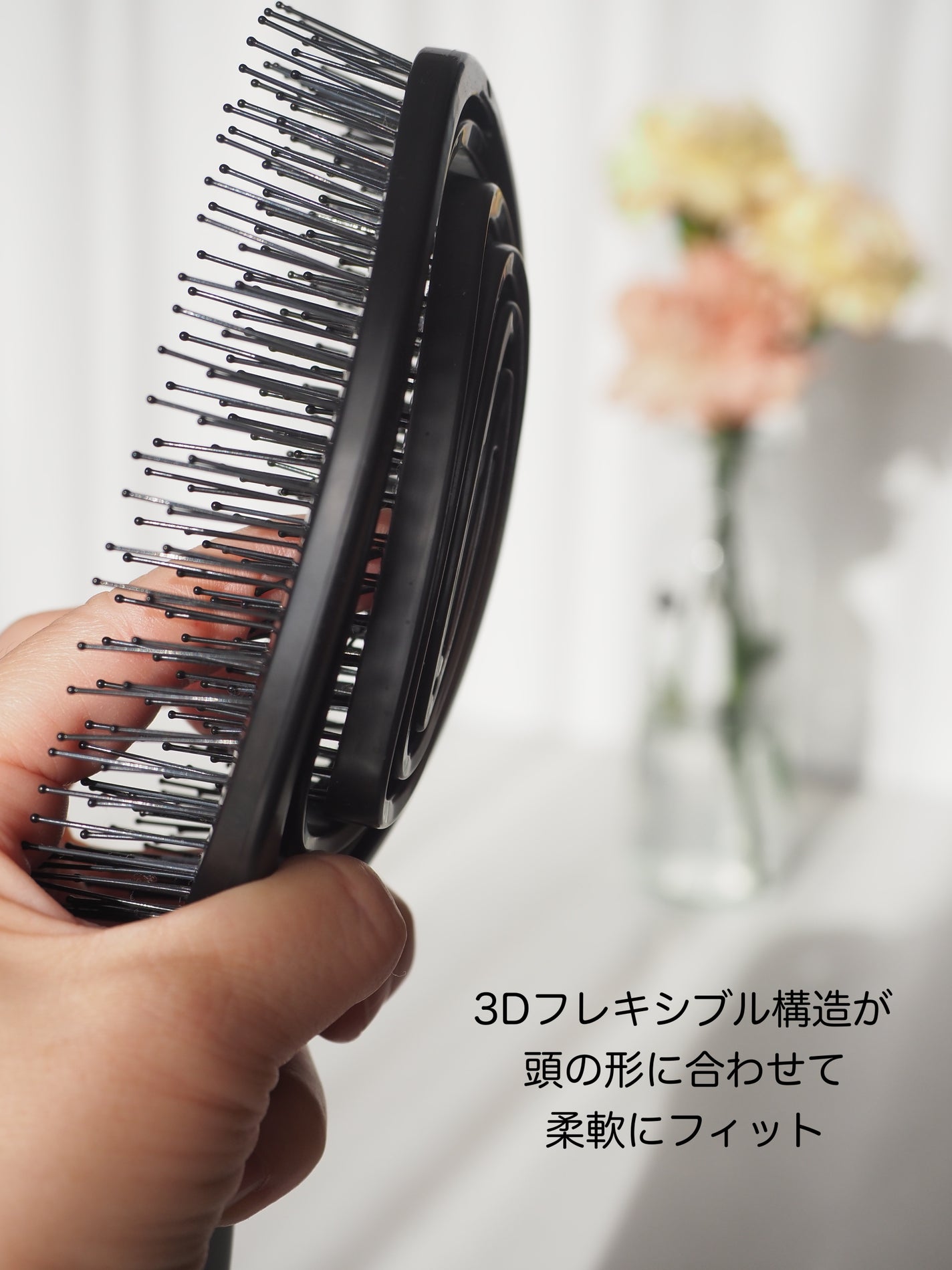 デタングリングブラシ 3Dスーパーフィット/マペペ/ヘアブラシを使ったクチコミ(3枚目)