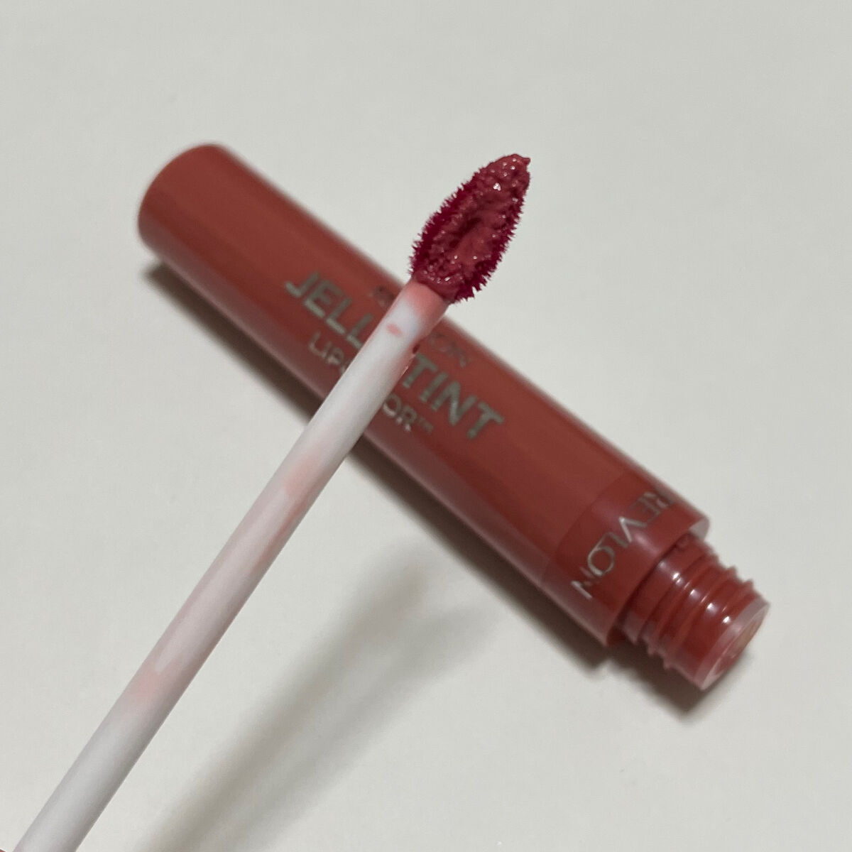 ジェリー ティント リップカラー 006 ピーチーピーチ/REVLON/リップティントを使ったクチコミ（2枚目）
