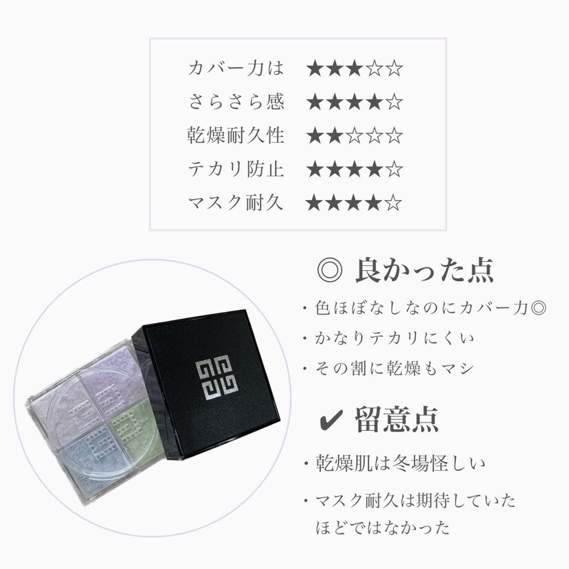 プリズム・リーブル/GIVENCHY/ルースパウダーを使ったクチコミ（3枚目）