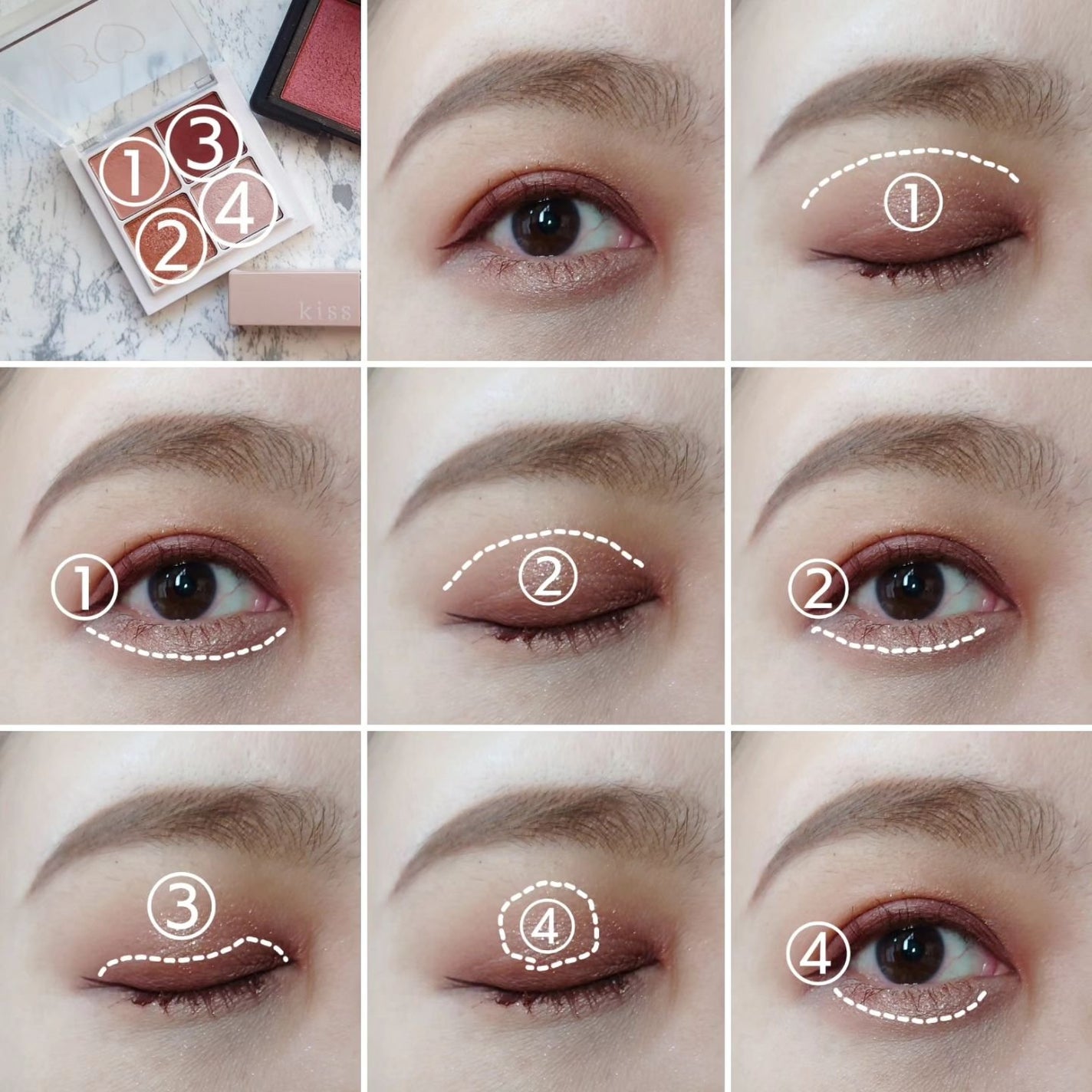 THE アイパレR/b idol/アイシャドウパレットを使ったクチコミ(4枚目)