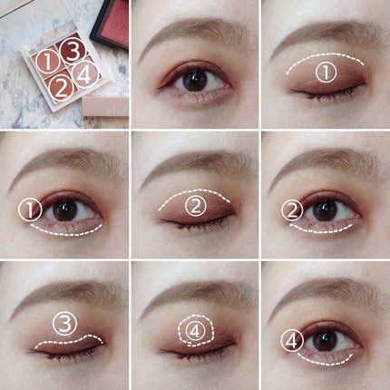 THE アイパレR/b idol/アイシャドウパレットを使ったクチコミ(4枚目)