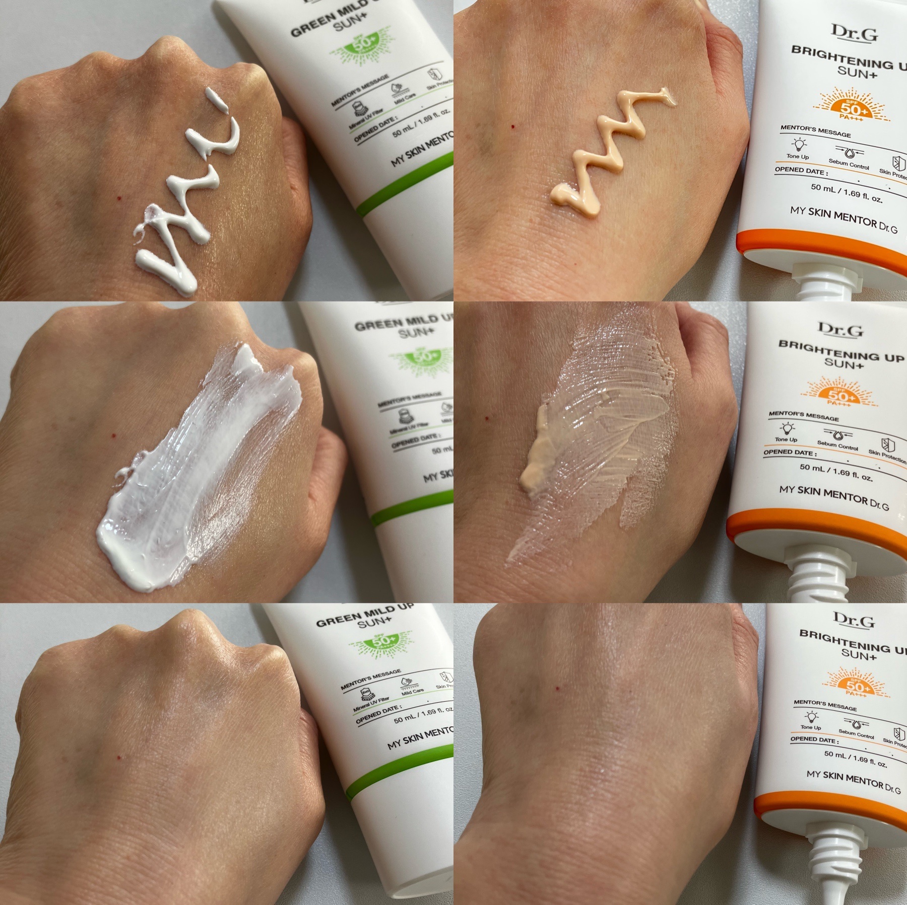 グリーンマイルドアップサンプラス/Dr.G/日焼け止めクリームを使ったクチコミ（2枚目）