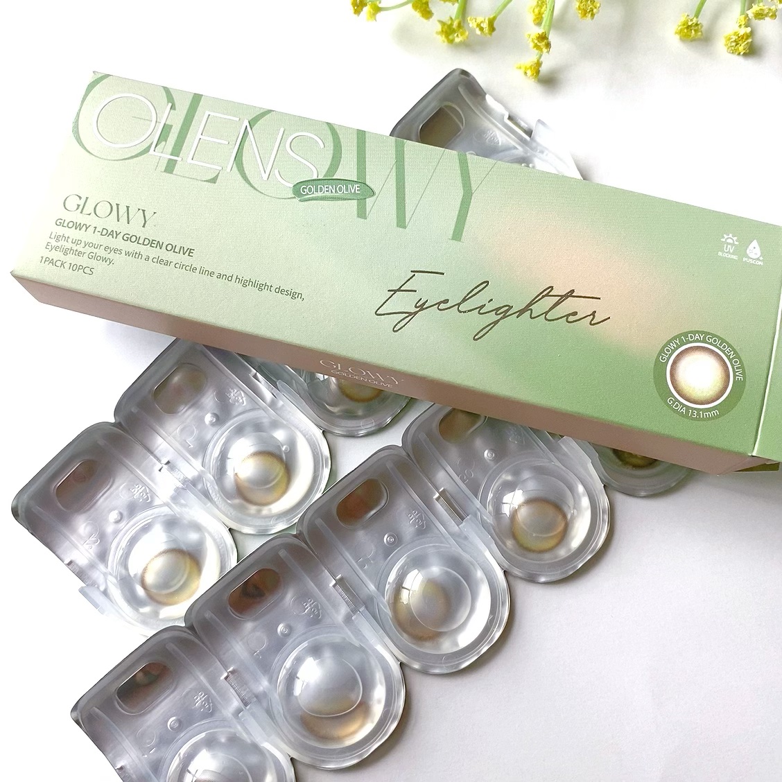 Glowy 1day/OLENS/ワンデー（１DAY）カラコンを使ったクチコミ（2枚目）