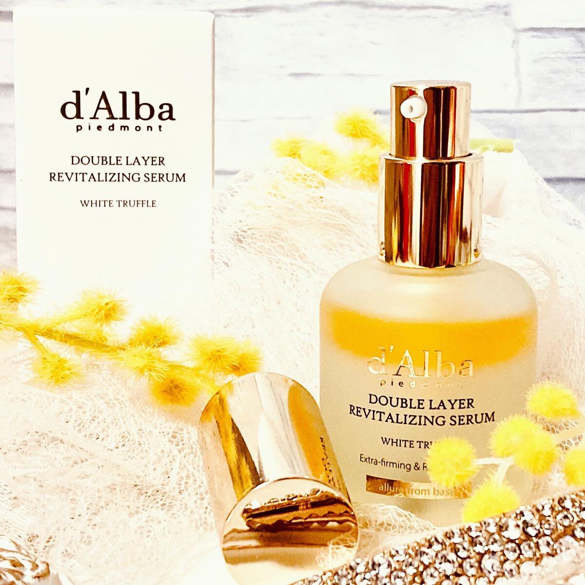 ホワイトトリュフダブルレイヤーリバイタライジングセラム/ダルバ/美容液を使ったクチコミ(2枚目)