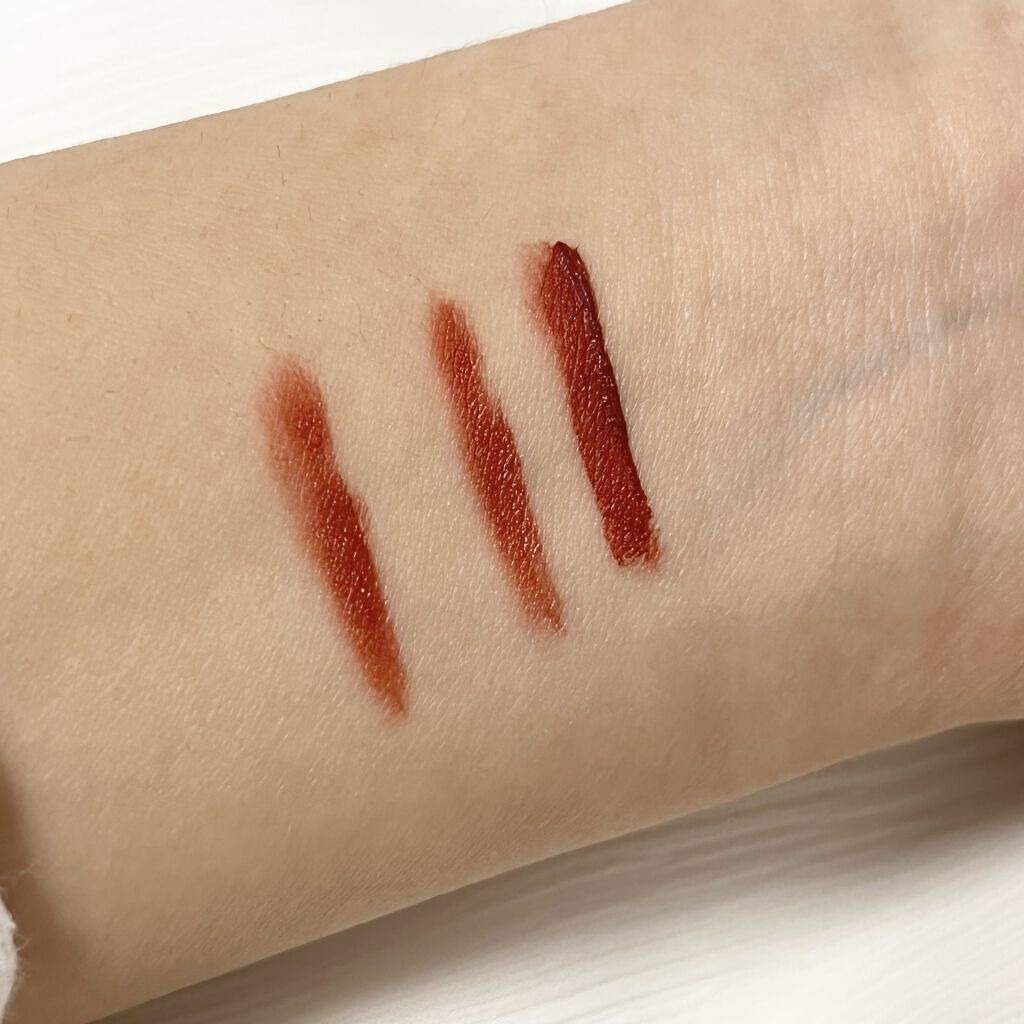 ジューシーラスティングティント/rom&nd/リップティントを使ったクチコミ（2枚目）