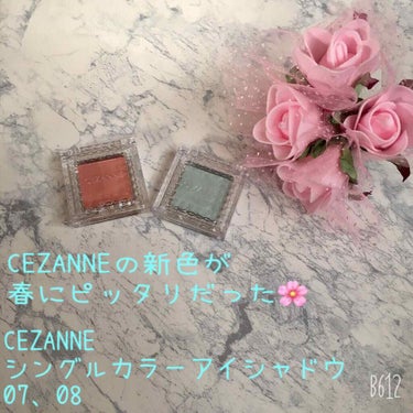 ♡CEZANNEの新色が春にピッタリだった🌸♡

こんばんは🌙*ﾟ
今日は、CEZANNEの単色アイシャドウをレビューします！！
3月に買ったのに今頃のレビューになりましたが、こちらのカラーは春メイクに