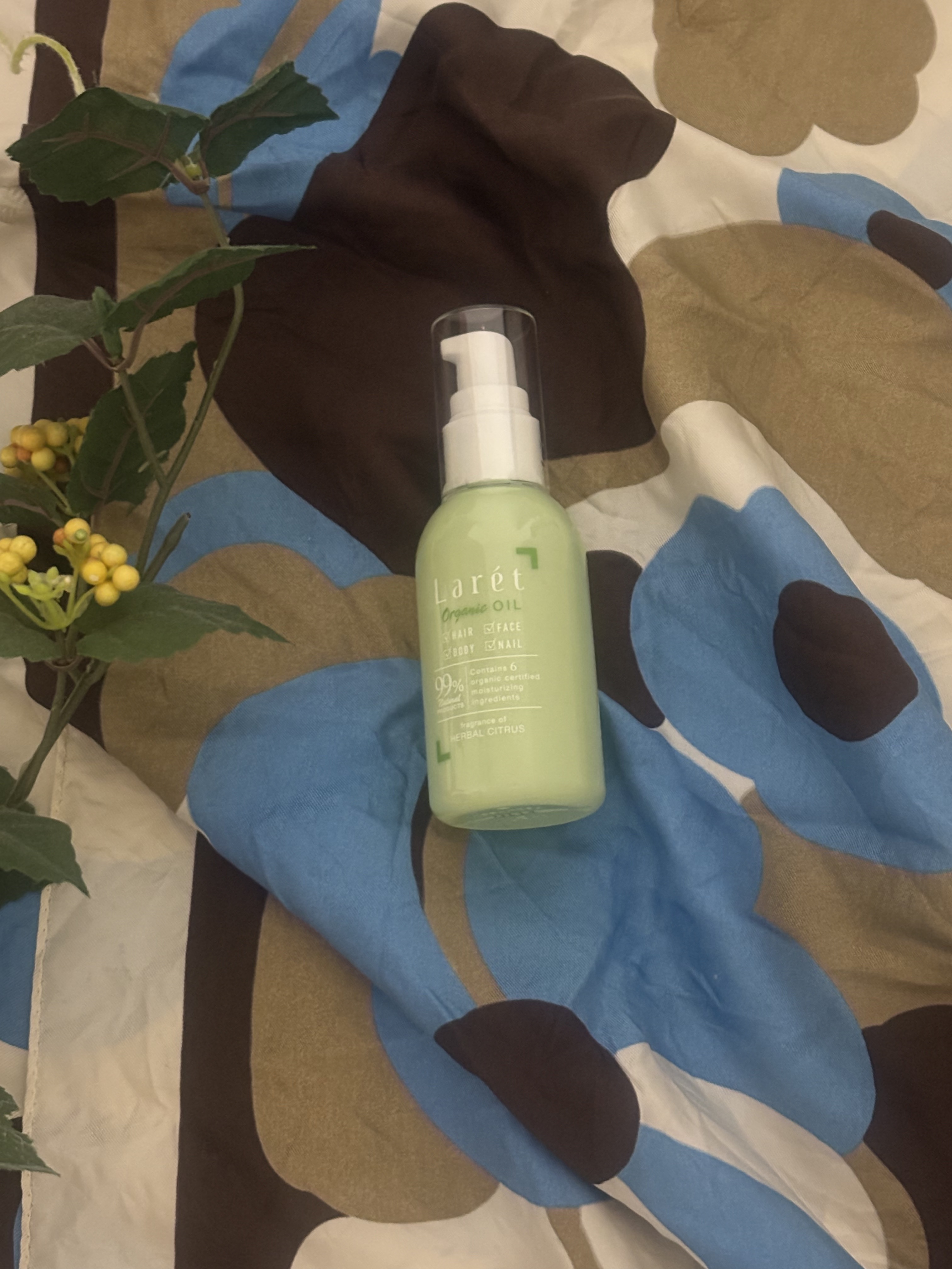 オーガニックオイル/Laret/ヘアオイルを使ったクチコミ（1枚目）