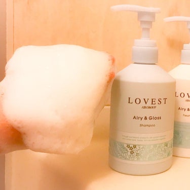 エアリーアンドグロス シャンプー／トリートメント  シャンプー/LOVEST by air Salon Quality Hair Care/シャンプー・コンディショナーを使ったクチコミ（2枚目）