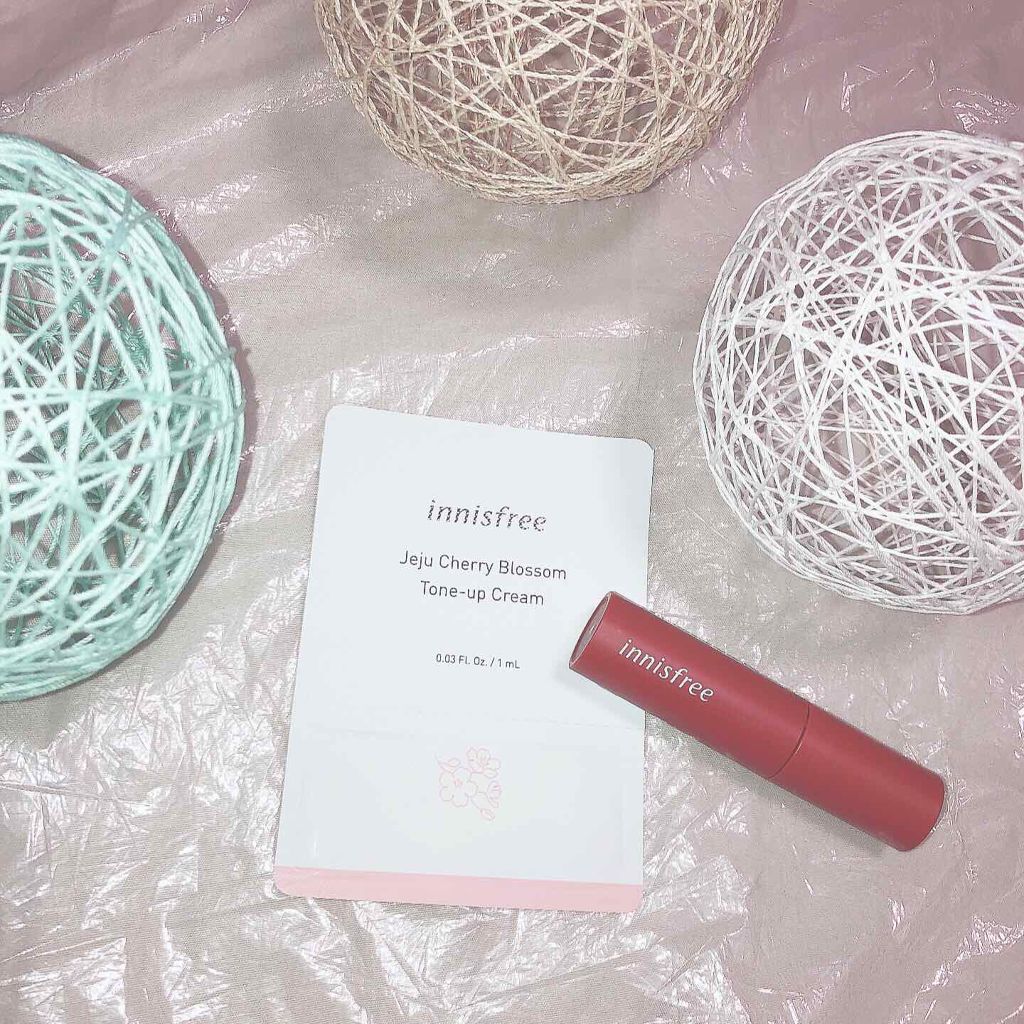 ビビッドコットン インクティント/innisfree/口紅を使ったクチコミ（2枚目）