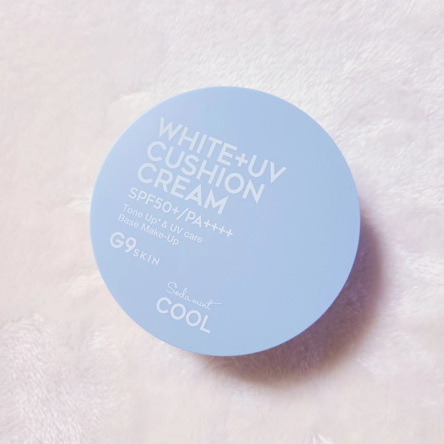 WHITE +UV CUSHION CREAM #COOL/G9SKIN/日焼け止めクリームを使ったクチコミ（3枚目）