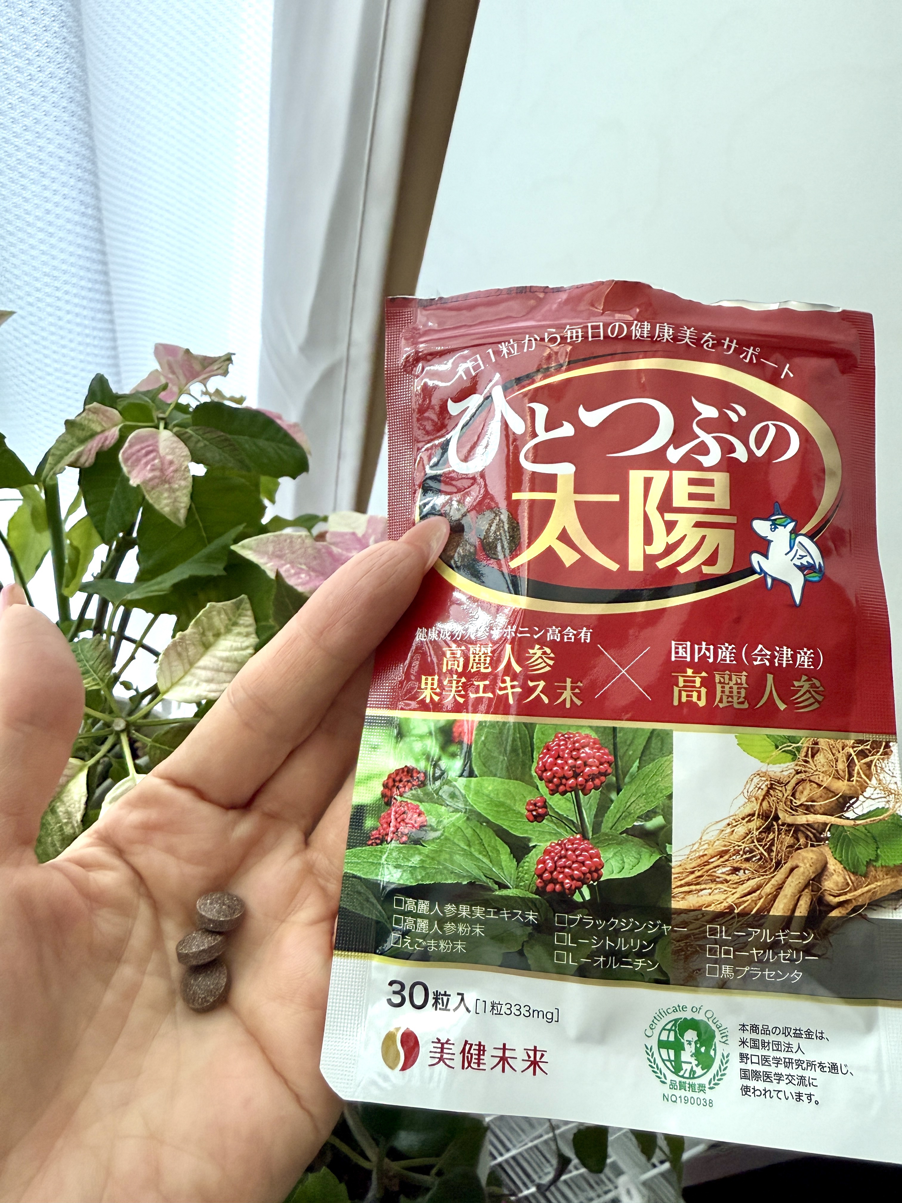 ひとつぶの太陽/美健未来/健康サプリメントを使ったクチコミ（2枚目）