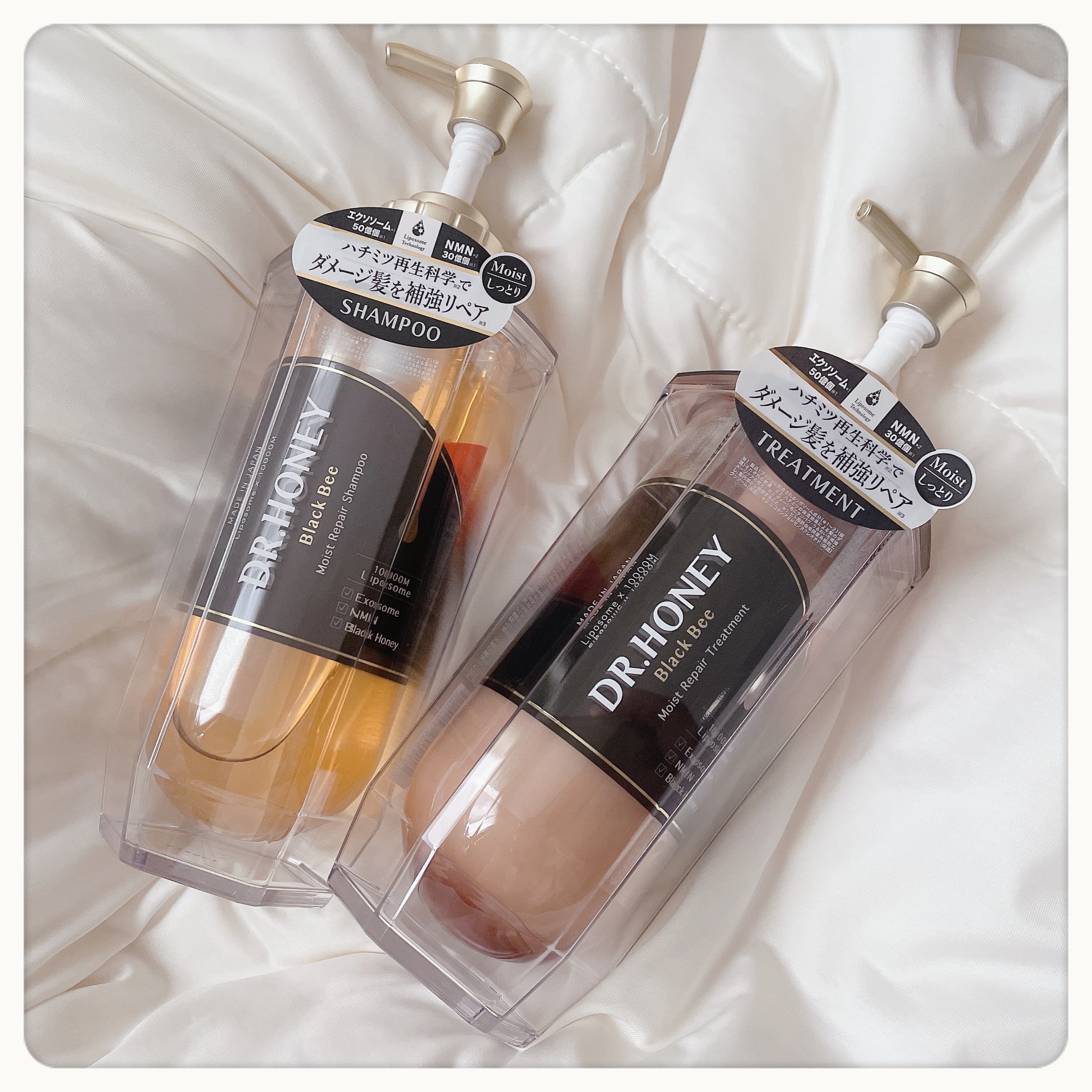 DRハニー ブラックビー モイスト リペア シャンプー/ヘアトリートメント/DR.HONEY/市販シャンプーを使ったクチコミ（1枚目）