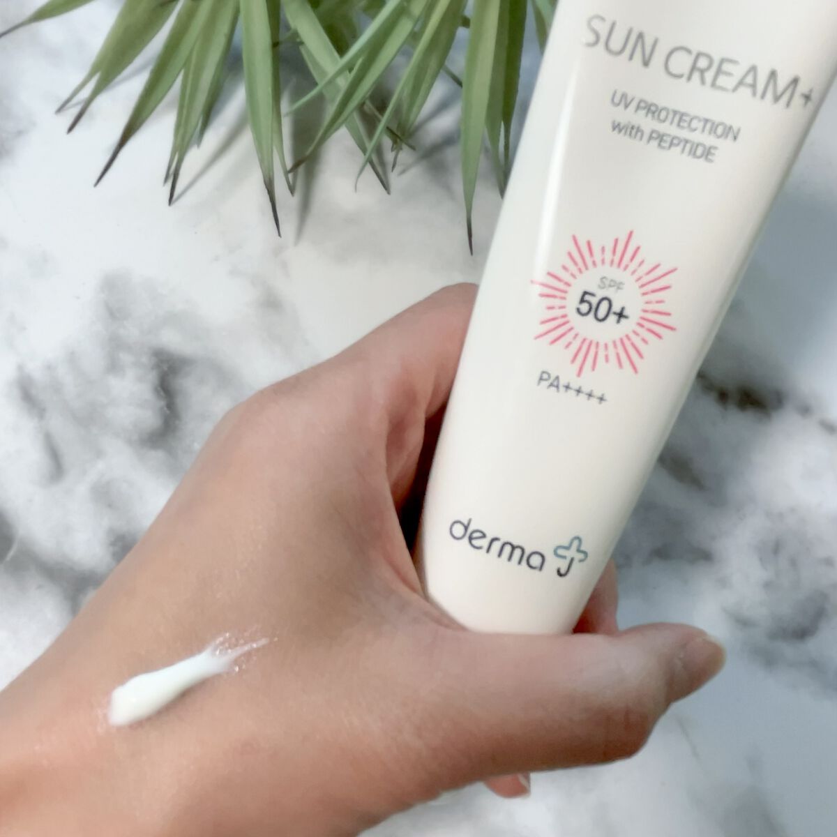 サンクリーム＋/ DermaJ/日焼け止めクリームを使ったクチコミ（2枚目）