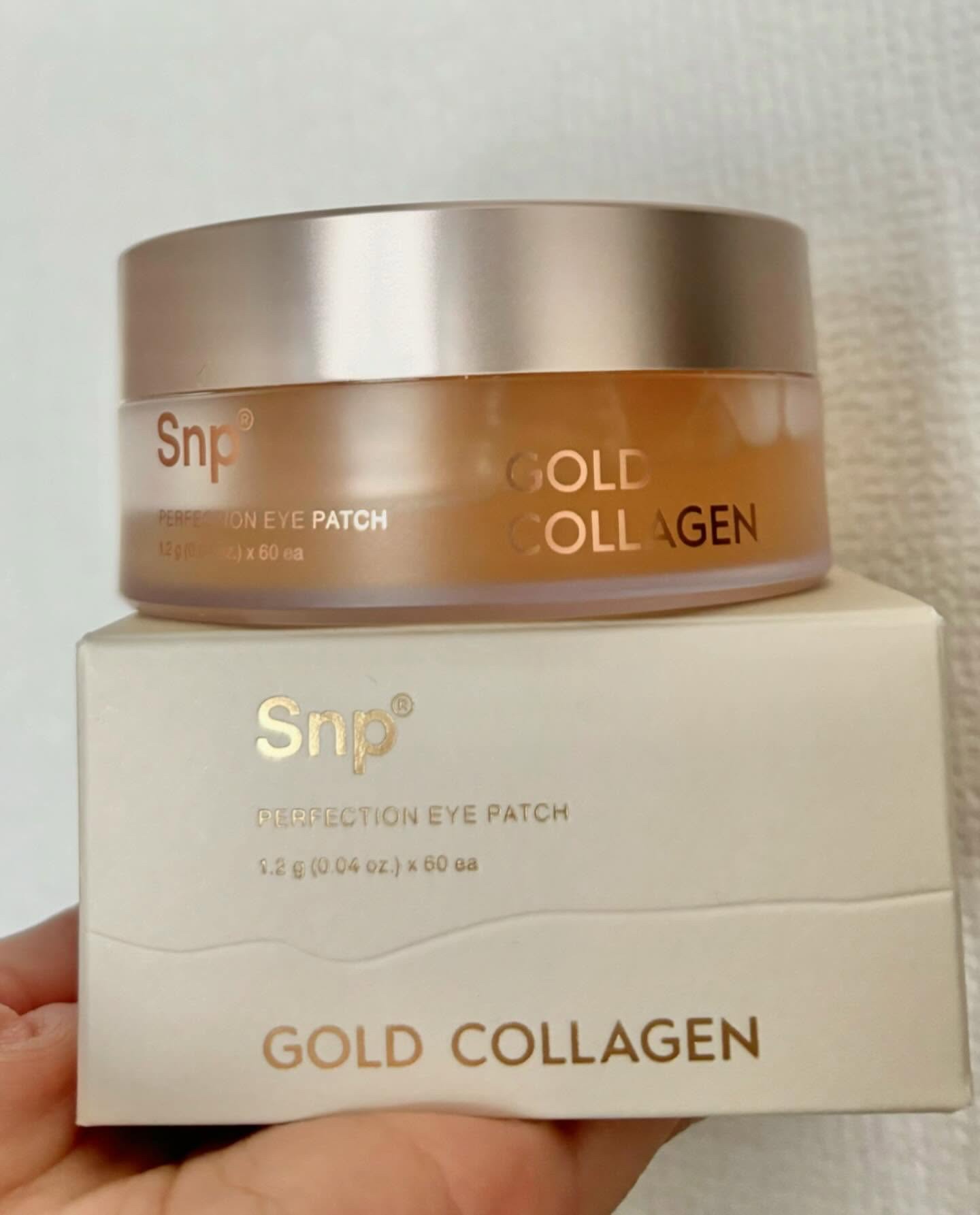 ゴールドコラーゲンパーフェクションアイパッチ/SNP/シートマスク・パックを使ったクチコミ（3枚目）
