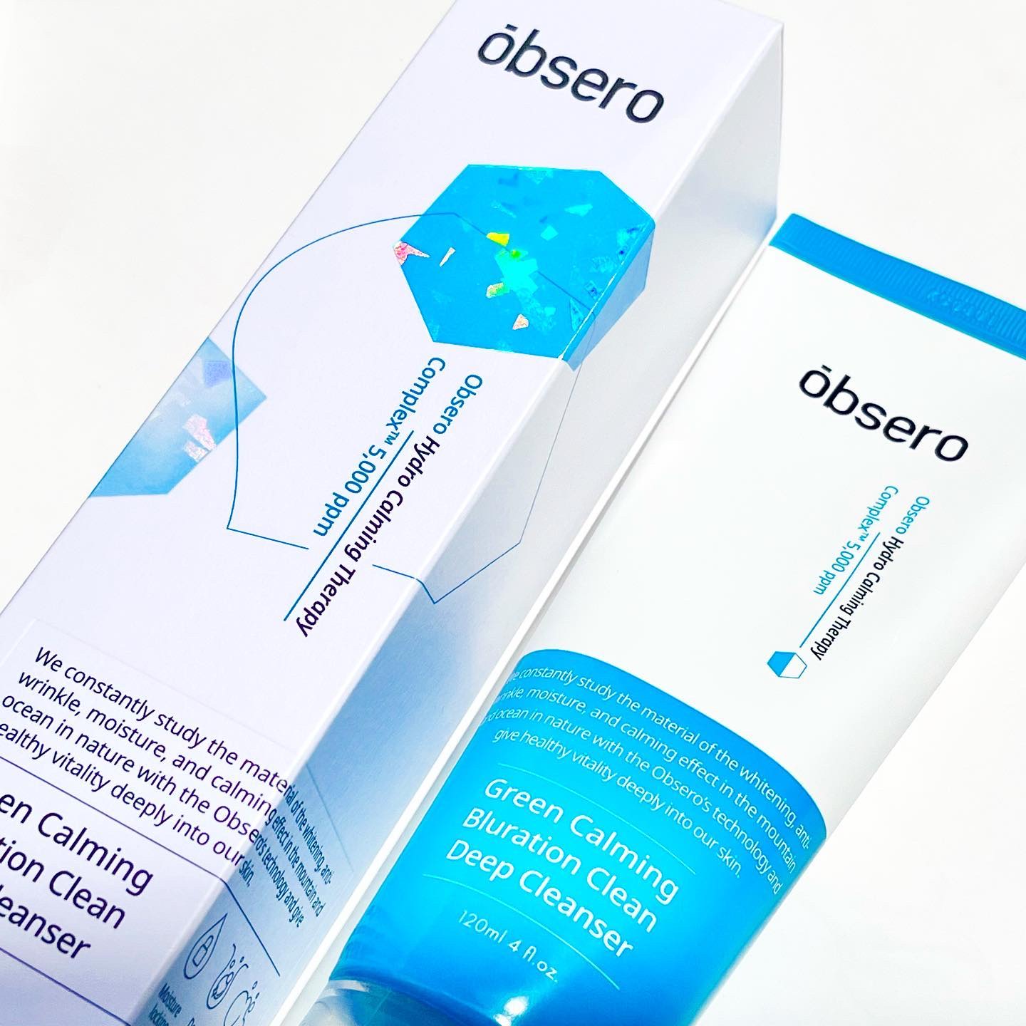 グリーンカーミングブルーレーションクリーンディープクレンザー/obsero/洗顔フォームを使ったクチコミ（1枚目）