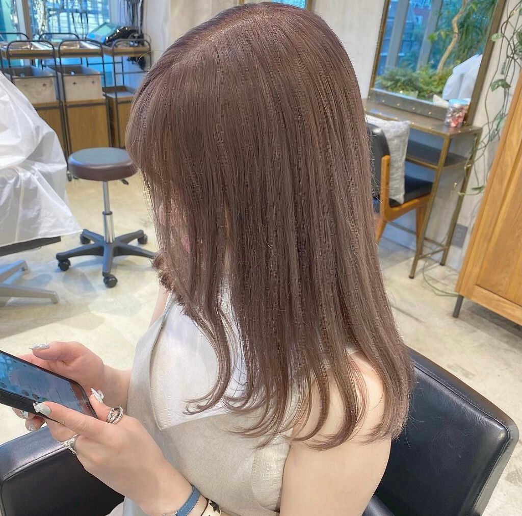 ANJU/美容師♡ on LIPS 「ラベンダーカラーコレクション♡色落ちは綺麗なミルクティーに♡ご..」(2枚目)