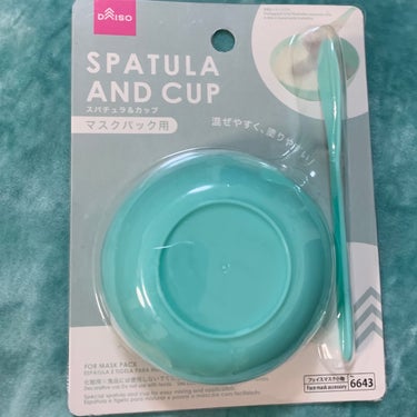 スパチュラ＆カップ（マスクパック用）/DAISO/その他スキンケアグッズを使ったクチコミ（3枚目）