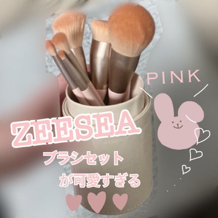 ローズクラウドメイクブラシセット/ZEESEA/メイクブラシを使ったクチコミ(1枚目)