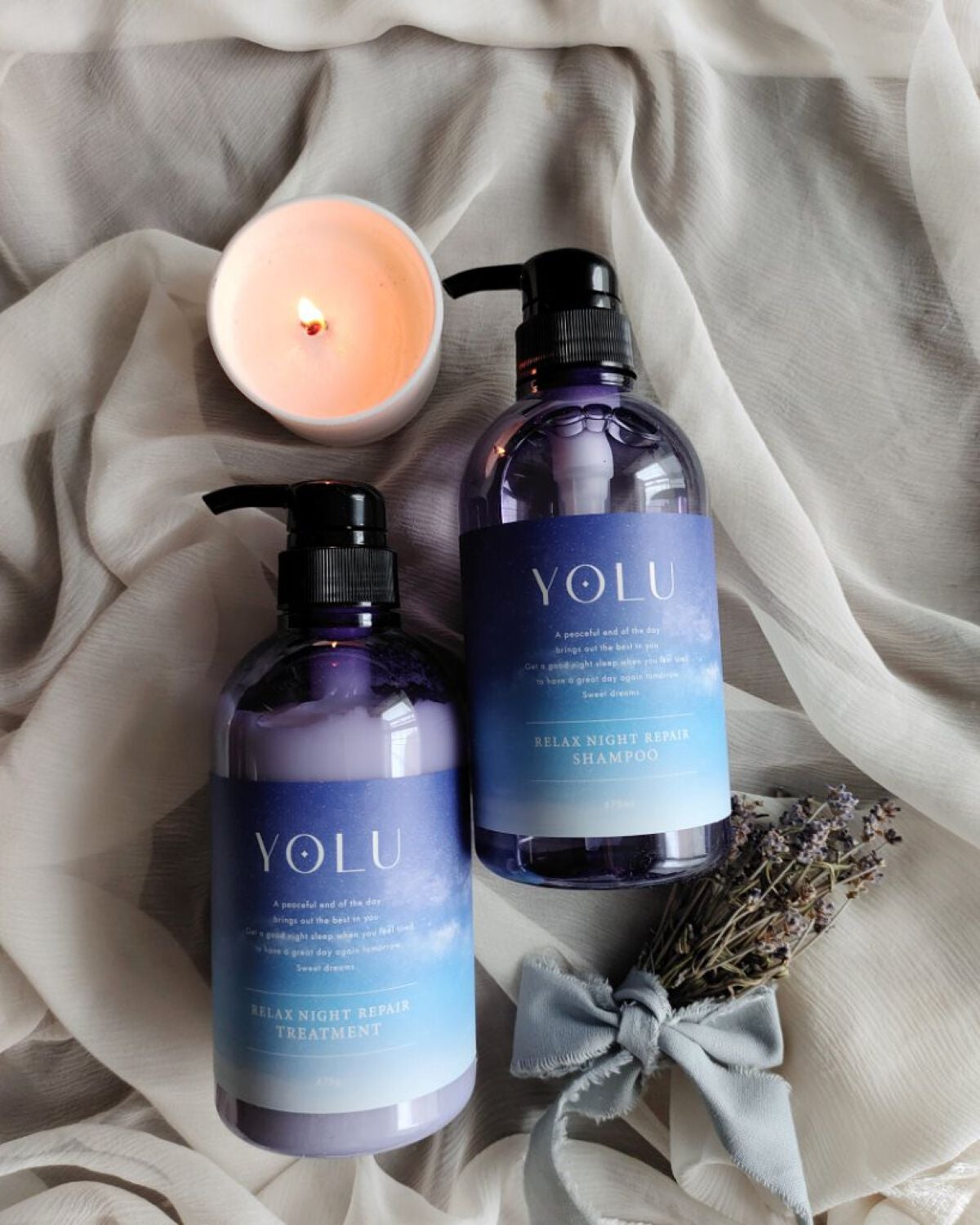 リラックスナイトリペア シャンプー/トリートメント/YOLU/市販シャンプーを使ったクチコミ(1枚目)