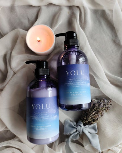 リラックスナイトリペア シャンプー/トリートメント/YOLU/市販シャンプーを使ったクチコミ(1枚目)