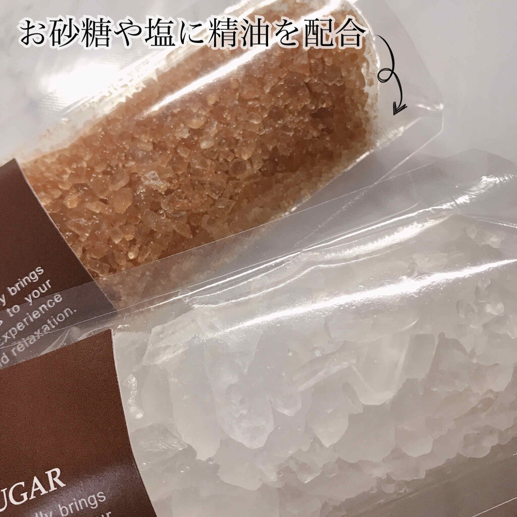 バスシュガー グレープフルーツ/LEAF＆BOTANICS /保湿系入浴剤を使ったクチコミ（2枚目）