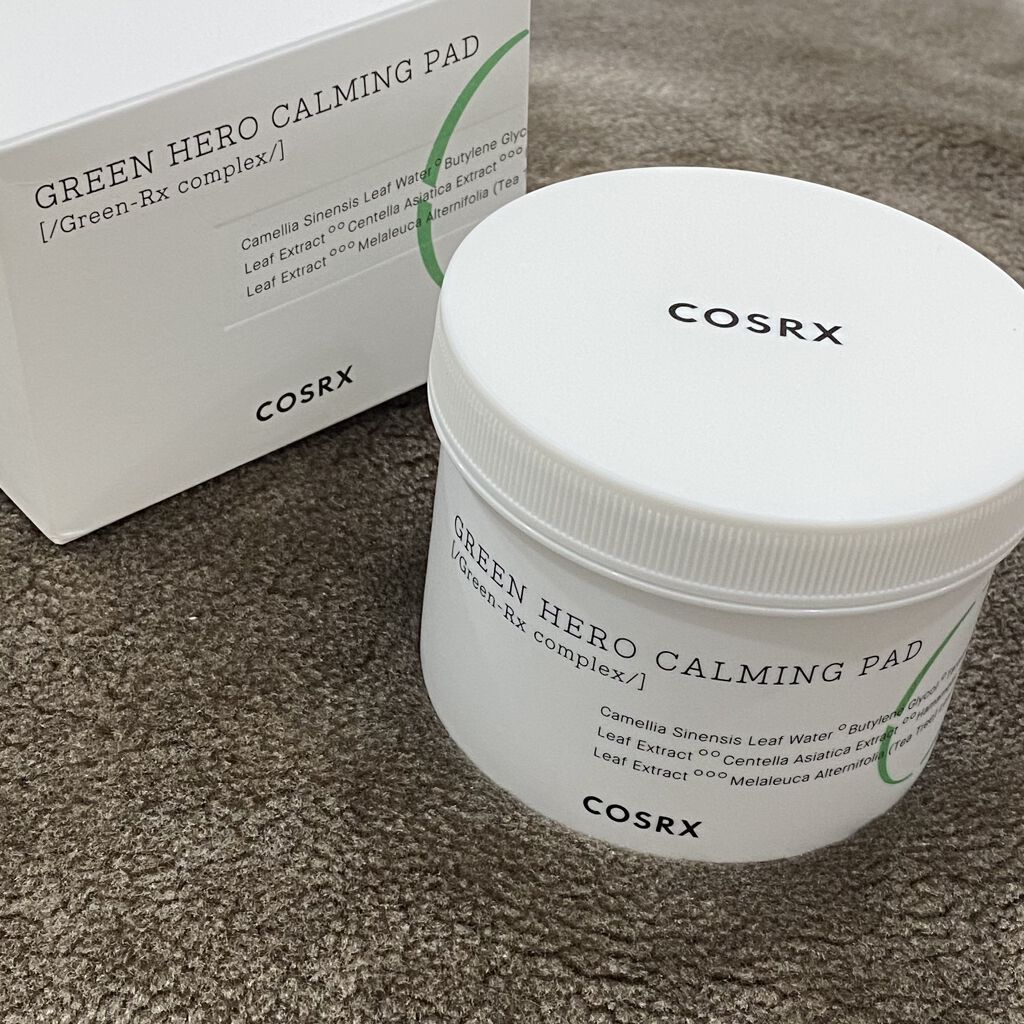 ワンステップグリーンカーミングパッド/COSRX/トナーパッドを使ったクチコミ（1枚目）