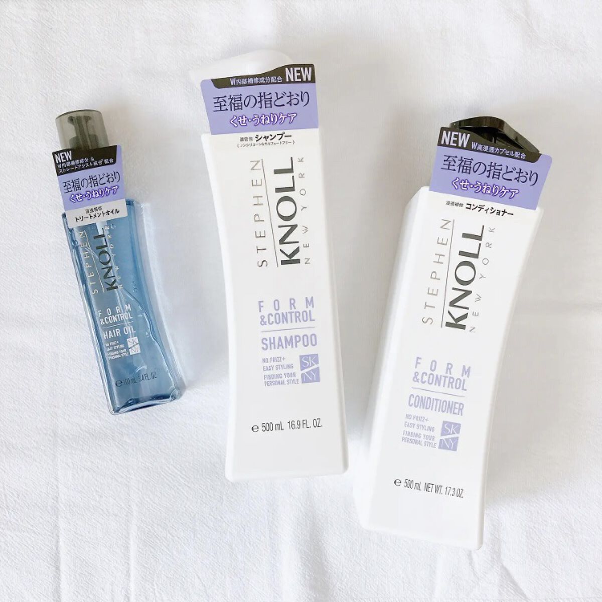 フォルムコントロール シャンプー Ｗ/コンディショナー Ｗ シャンプー本体 500ml/スティーブンノル ニューヨーク/市販シャンプーを使ったクチコミ（1枚目）