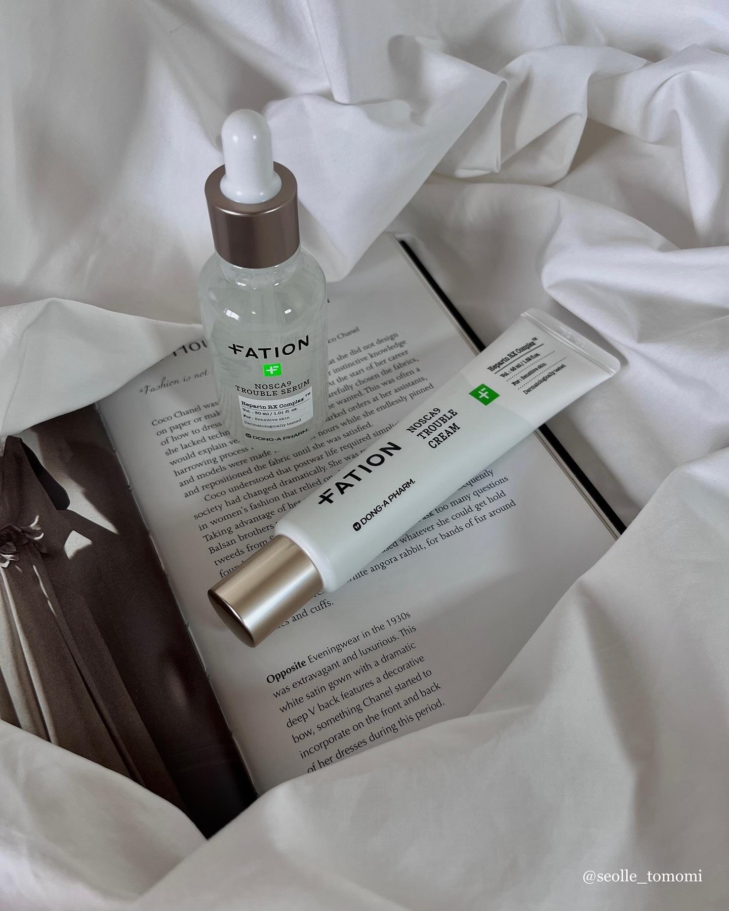 ＼オリーブヤングのスキンケア販売ランキング1位／

韓国を代表する医療品メーカー・東亜製薬が手掛ける
ダーマコスメブランド「FATION」の人気美容液✨

🏷️FATION
ノスカナイントラブルセラム

東亜製薬の特許成分
「ヘパリンRX