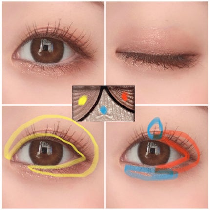 ジューシーピュアアイズ/キャンメイク/アイシャドウパレットを使ったクチコミ(3枚目)