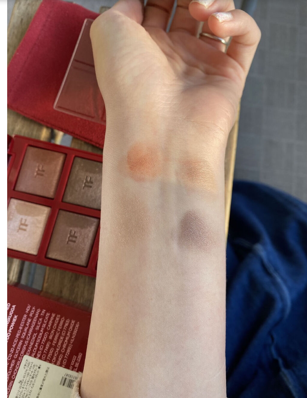 アイ カラー クォード 03A ボディ ヒート/TOM FORD BEAUTY/アイシャドウパレットを使ったクチコミ（3枚目）