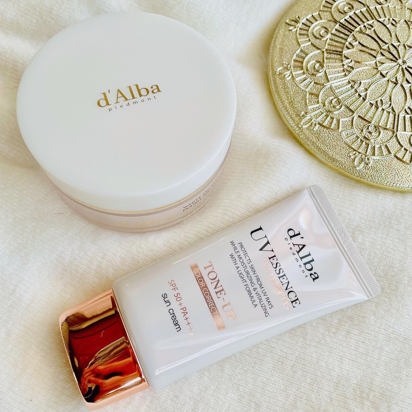 ウォータフルトーンアップサンクリーム/ダルバ/日焼け止めクリームを使ったクチコミ（1枚目）