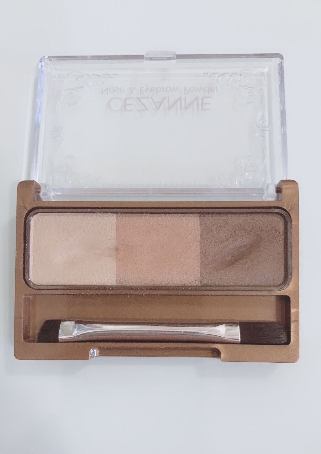 ノーズ＆アイブロウパウダー/CEZANNE/パウダーアイブロウを使ったクチコミ（2枚目）