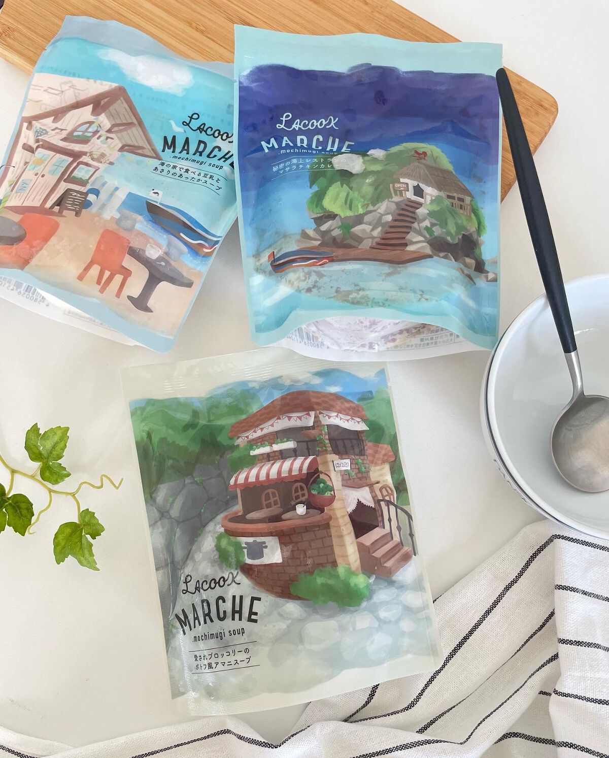 もち麦スープ/ラコックマルシェ/低糖質食品を使ったクチコミ（3枚目）