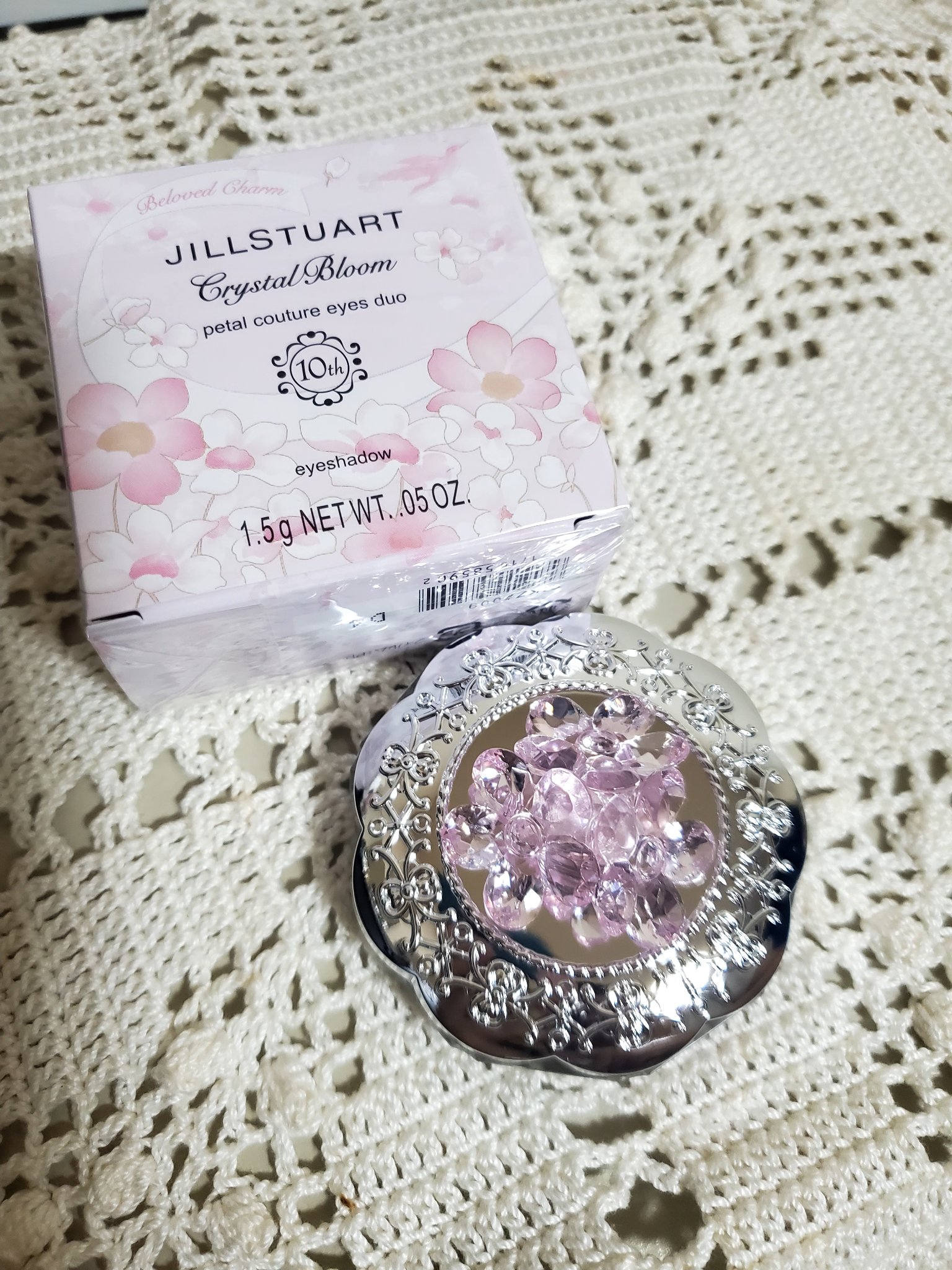 ジルスチュアート クリスタルブルーム ペタルクチュールアイズ デュオ/JILL STUART/アイシャドウパレットを使ったクチコミ（2枚目）