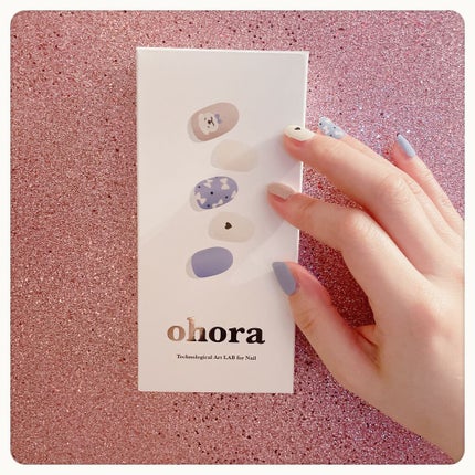 セミキュアジェルネイル(ハンド)/ohora/ネイルシールを使ったクチコミ(2枚目)